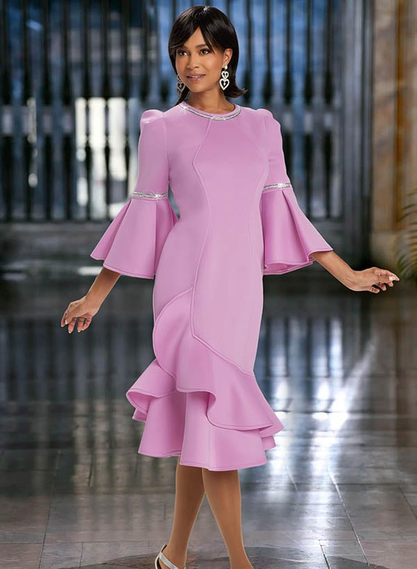 Donna Vinci 12103 - Glamorize Your Wardrobe with Pink Elegance! Sizes 10-24